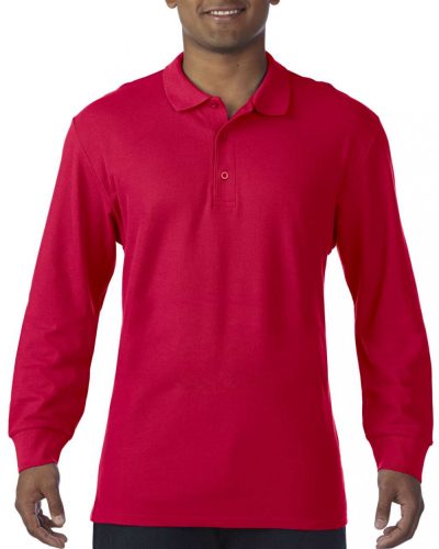 Gildan GI85900 PREMIUM COTTON® ADULT LONG SLEEVE DOUBLE PIQUÉ POLO 2XL