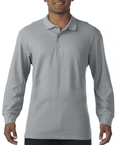 Gildan GI85900 PREMIUM COTTON® ADULT LONG SLEEVE DOUBLE PIQUÉ POLO 2XL