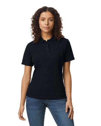 Gildan GIL64800-B3 SOFTSTYLE® LADIES' DOUBLE PIQUÉ POLO WITH 3 COLOUR-MATCHED BUTTONS 2XL