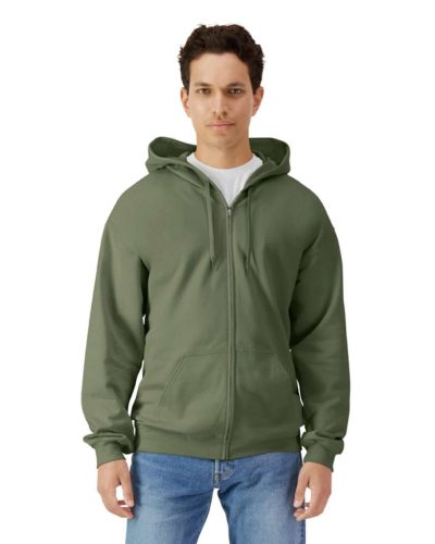 Gildan GISF600 SOFTSTYLE® MIDWEIGHT FLEECE ADULT FULL ZIP HOODED SWEATSHIRT 2XL