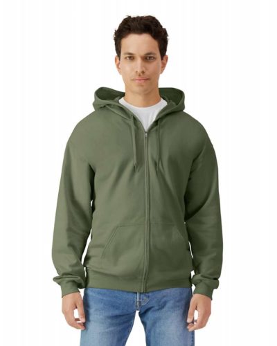 Gildan GISF600 SOFTSTYLE® MIDWEIGHT FLEECE ADULT FULL ZIP HOODED SWEATSHIRT XL