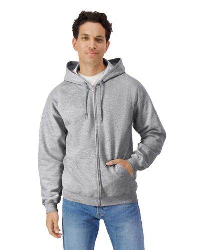 Gildan GISF600 SOFTSTYLE® MIDWEIGHT FLEECE ADULT FULL ZIP HOODED SWEATSHIRT 2XL