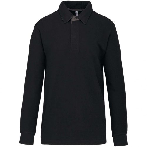 Kariban KA221 FRENCH RIB - LONG-SLEEVED RIBBED POLO SHIRT M