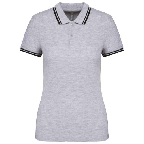 Kariban KA273 LADIE'S 2 STRIPED SHORT SLEEVED POLOSHIRT L