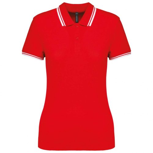 Kariban KA273 LADIE'S 2 STRIPED SHORT SLEEVED POLOSHIRT L