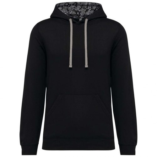 Kariban KA4013 UNISEX CONTRAST PATTERNED HOODED SWEATSHIRT L