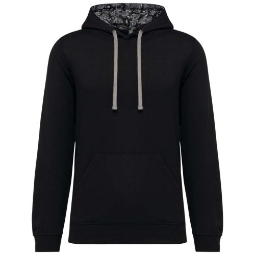 Kariban KA4013 UNISEX CONTRAST PATTERNED HOODED SWEATSHIRT S