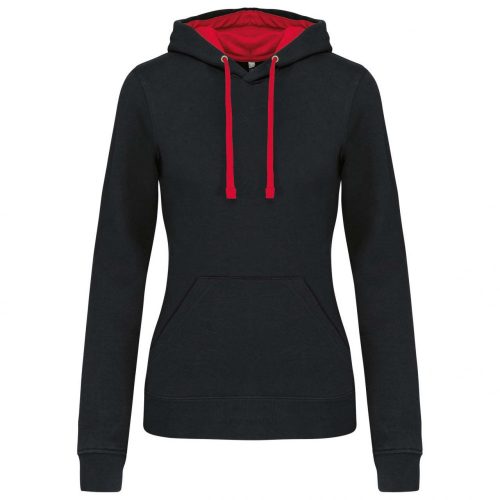 Kariban KA465 LADIES’ CONTRAST HOODED SWEATSHIRT XS