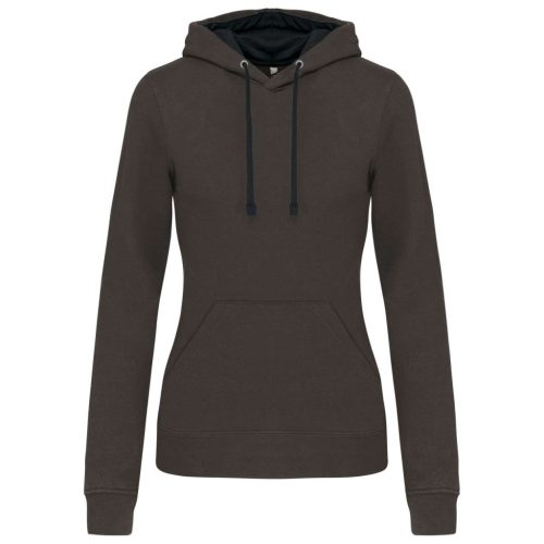 Kariban KA465 LADIES’ CONTRAST HOODED SWEATSHIRT XS