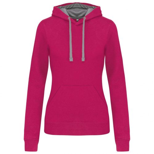 Kariban KA465 LADIES’ CONTRAST HOODED SWEATSHIRT 2XL