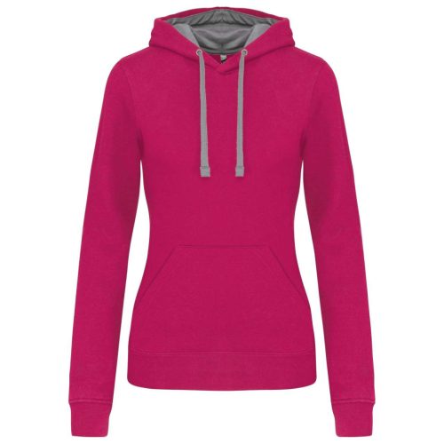 Kariban KA465 LADIES’ CONTRAST HOODED SWEATSHIRT XS