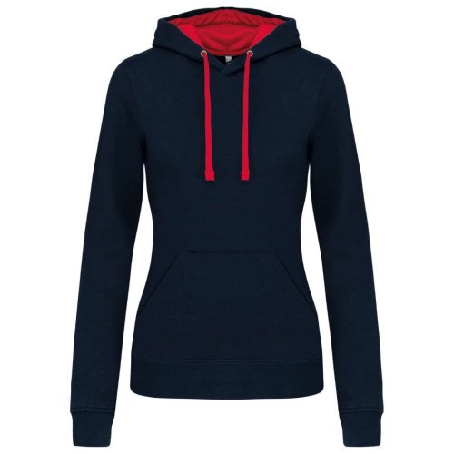 Kariban KA465 LADIES’ CONTRAST HOODED SWEATSHIRT 2XL