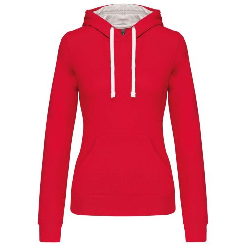 Kariban KA465 LADIES’ CONTRAST HOODED SWEATSHIRT XS