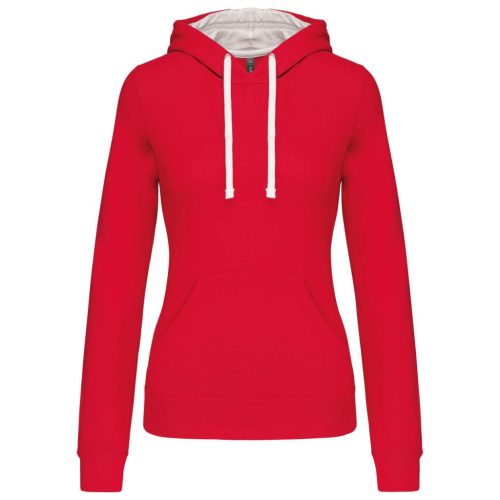 Kariban KA465 LADIES’ CONTRAST HOODED SWEATSHIRT XS