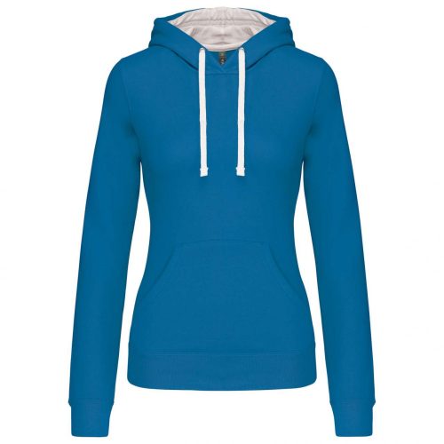 Kariban KA465 LADIES’ CONTRAST HOODED SWEATSHIRT XS