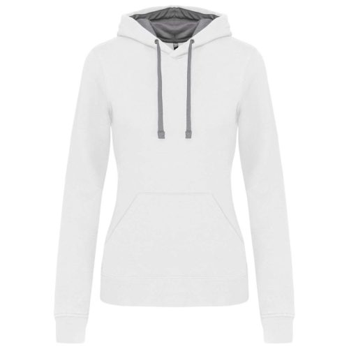 Kariban KA465 LADIES’ CONTRAST HOODED SWEATSHIRT XS