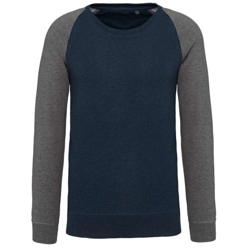 Kariban KA491 MEN'S TWO-TONE ORGANIC CREW NECK RAGLAN SLEEVE SWEATSHIRT 2XL