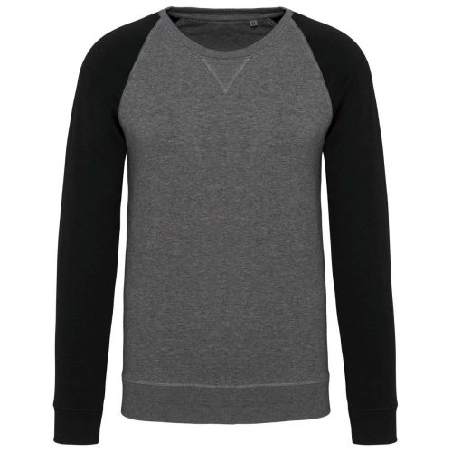 Kariban KA491 MEN'S TWO-TONE ORGANIC CREW NECK RAGLAN SLEEVE SWEATSHIRT M