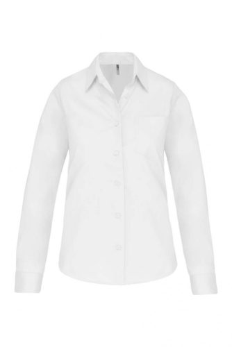 Kariban KA542 LADIES' LONG-SLEEVED COTTON POPLIN SHIRT XS